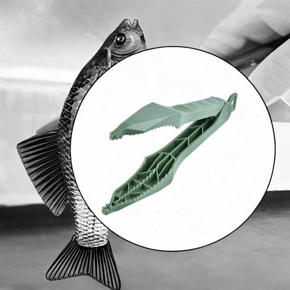 koolsoo Fish Clamp Anti Skid Opening 8.5 cm Fish Grabber Tool Fishing Accessory Tool Green