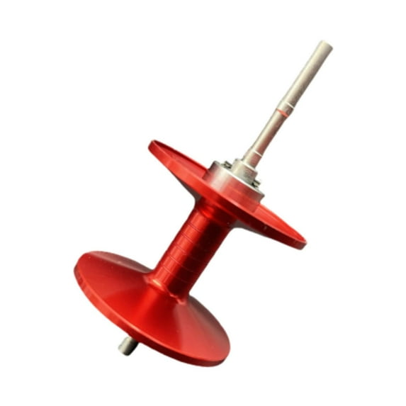 koolsoo Fishing Deep Spool Ball Bearing Spool Spare Part Lightweight High Strength Aluminum for DIY Refit Fishing Reel Modification Red