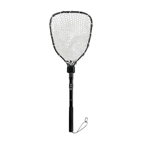 koolsoo Fishing Net Catching Mesh Gear Father's Day Gift Convenient Fishing Landing Net Silicone Mesh for Boating Outdoor Sports Boat White Net