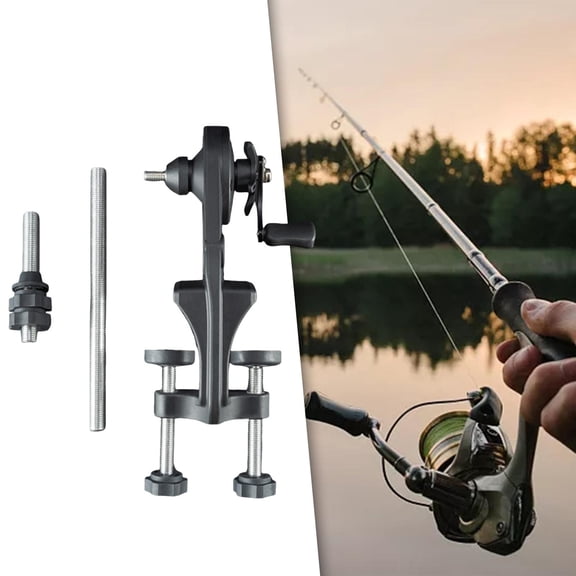 koolsoo Fishing Reel Line Spooler Fishing Tool Multifunction Professional Portable Quick Winding Tool for Fishing Devices Set A