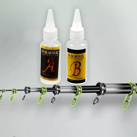 koolsoo Fishing, Rod, Epoxy Glue, Fishing Rod Glue, Restoration, Accessories, Easy to Use, Ab, Transparent Glue, Epoxy Resin, Ab Glue 15ml