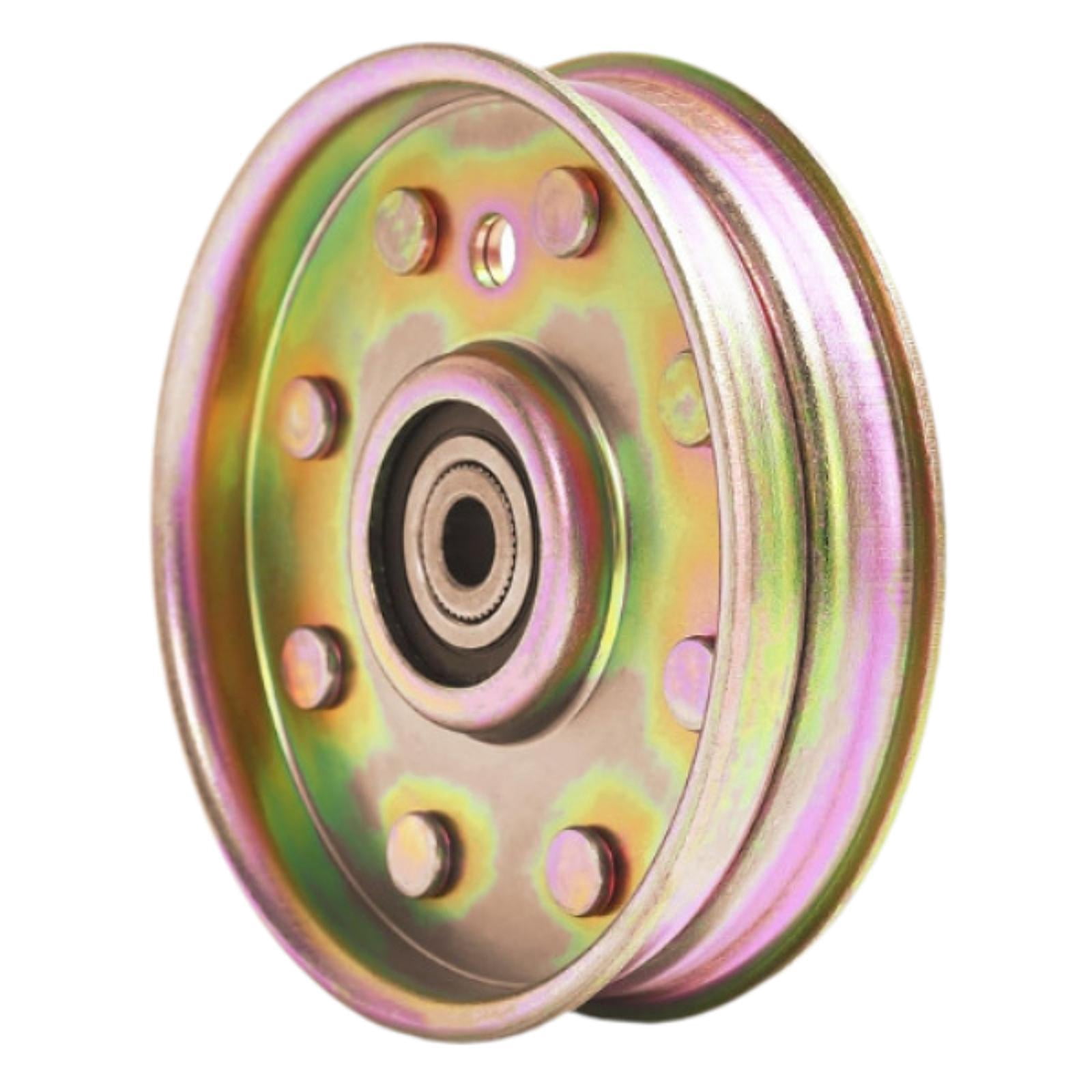 koolsoo Flat Idler Pulley 01004081 Easy Installation Lawn Mower Part Yard Machine Patio Drive Idler Pulley Component 02005077 Replace