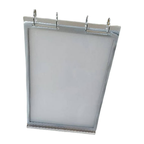 koolsoo Flip Desktop Card Menu Display Stand with Base 6 Pages 12 Sides Vertical Sign Holder Multi Page Desktop Card for Bar Tabletop A5
