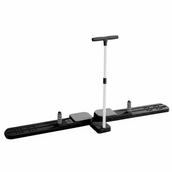 koolsoo Foldable Ski Simulator Multi-Functional Foldable Ski Machine Low-Effect Split Leg Sliding Board for Postpartum Women, Beginners, Indoor
