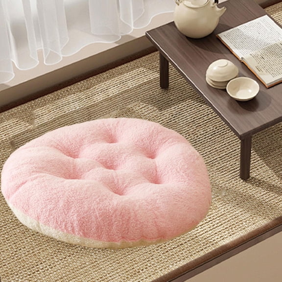 koolsoo Hanging Chair Cushion Thick Garden Pod Chair Mat for Office Living Room Home pink white