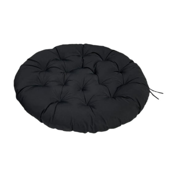 koolsoo Hanging Egg Chair Cushion Padded Seat Cushion Patio Chair Pad Lightweight Thickened Floor Pillow for Outdoor Patio Meditation Black