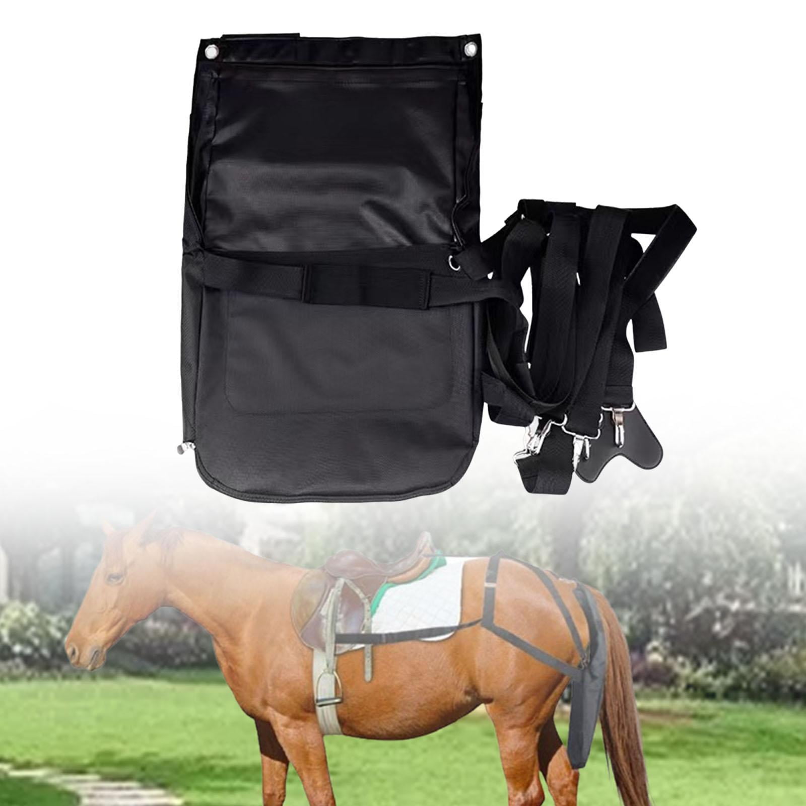 koolsoo Horse Diaper Manure Bag Horse Bag Catcher Oxford Stables Storage Bag Equine Manure Bag for Garden, Lawn, Farm 64cmx40cm