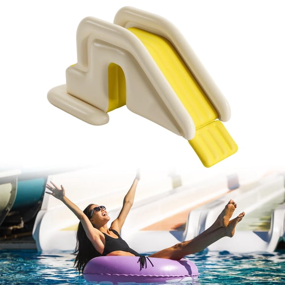 koolsoo Inflatable Swimming Water Slide for Kids PVC Accessories for Backyard Indoor Yellow