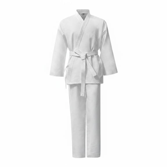koolsoo Karate Uniform Training Gi Fighting Suit Lightweight Breathable Striped Fabric Comfortable Fit Unisex Adult Sessions