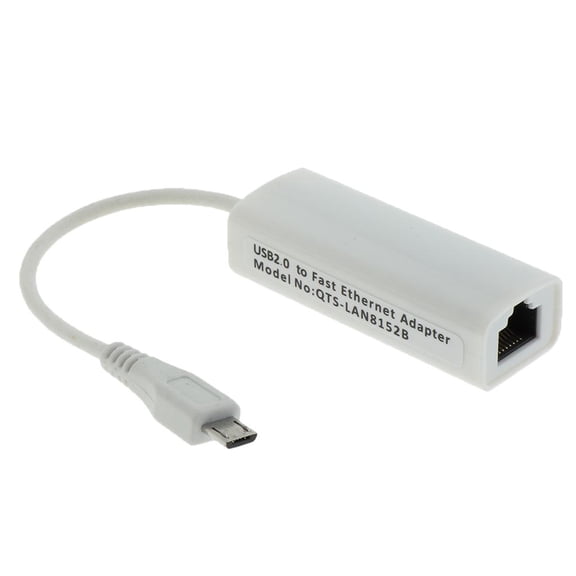 koolsoo Micro USB Adapter Type-B OTG Network Adapter Network Card Adapter Converter Adapter, USB 2. To