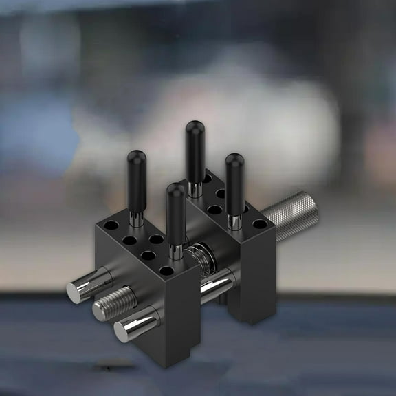 koolsoo Mini Vise Adjustable Practical Portable Easy to Use Convenient Small Table Bench Vice with 4 Metal Rods for Small Electronics