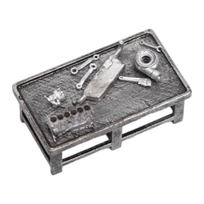 koolsoo Miniature Workbench Model 1 64 Scale Simulation Work Table Compact Workbench Scene Layout Mini Desk Ornament Micro Landscape Diorama Prop Suitable for With Random Tools