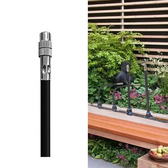 koolsoo Mist Nozzle Plant Watering Tool, Adjustable Spraying Sprinkler Bendable Sprayer Nozzle for Spraying Gardening Humidification 10cm Tube