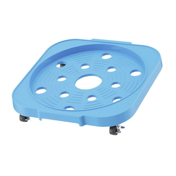 koolsoo Movable Cylinder Base Bottle Base Multi Purpose Stabilizing Base Support Tray Rolling Base for Potted Plants Light Blue
