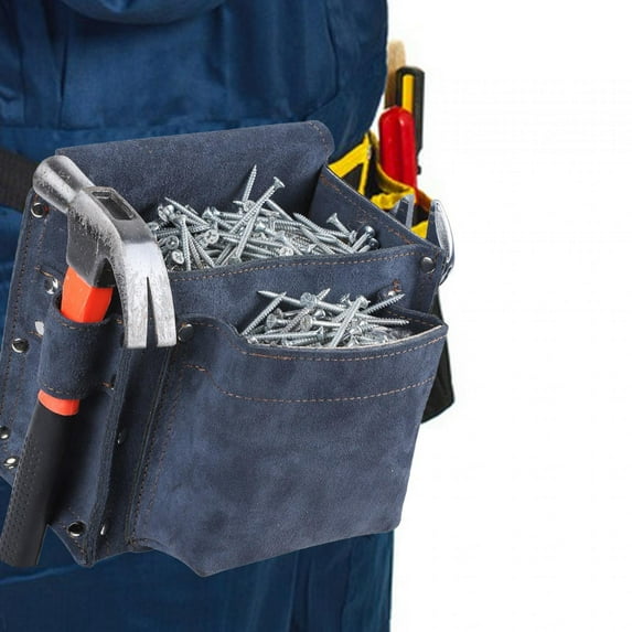 koolsoo Nail Pouch Belt Tool Organizer,Carpenter Tool Belt,Multifunctional Belt Clip Attachment Tool Holder Pouch Nail and Tool Pouch 19cmx10.5cmx15cm