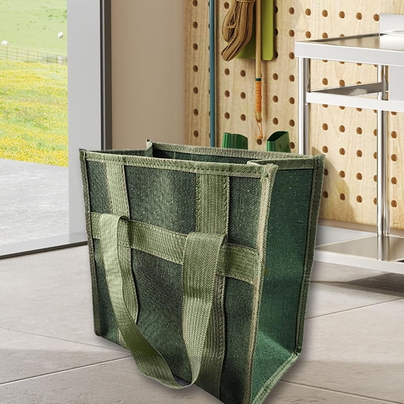 koolsoo Open Top Tool Bag Storage Pocket Hand Tool with Handle Organizer Pouch Canvas Tote Bag for Electricians,Gardening Tool,Wrench , 29cmx29cmx17cm