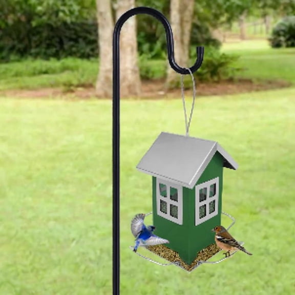 koolsoo Outdoor Bird Feeder Multifunctional Hanging Metal for Outside Courtyard Lawn