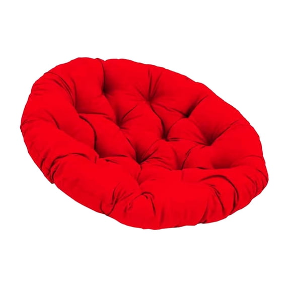 koolsoo Outdoor Seat Cushion, Round Rattan Cushion, Hanging Basket Chair Cushion for Swing Chair Hammock Wicker Chair Rocking Chair Red