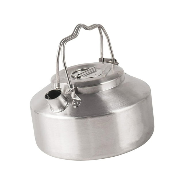 koolsoo Outdoor Small Camping Kettle for Open Fire Double Anti Scald