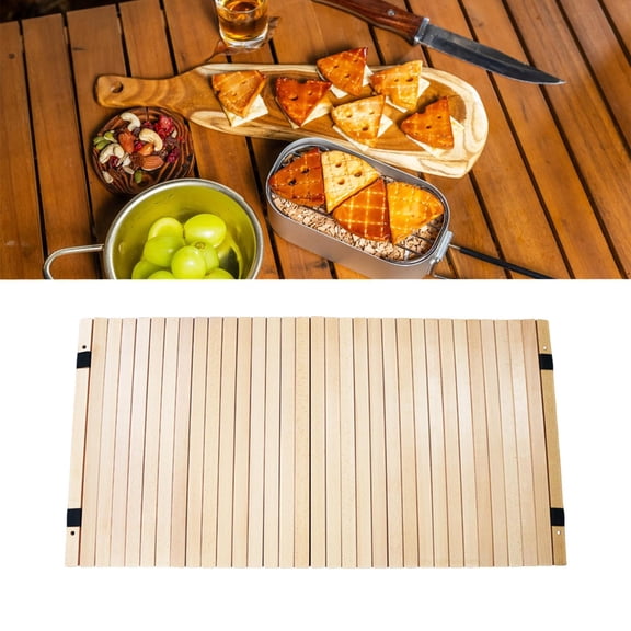 koolsoo Outside Picnic Folding Table Top Panel Wood Accessories Spare Parts Portable 120cmx60cm