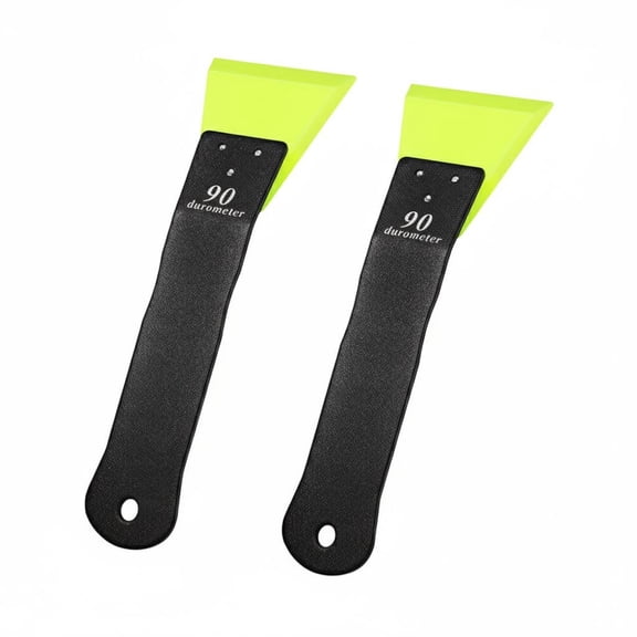 koolsoo PPF Tool Mini Squeegee Window Tint Applicator V Blade Edge Matte Black Coated Aluminum Handle for Vehicle Technicians