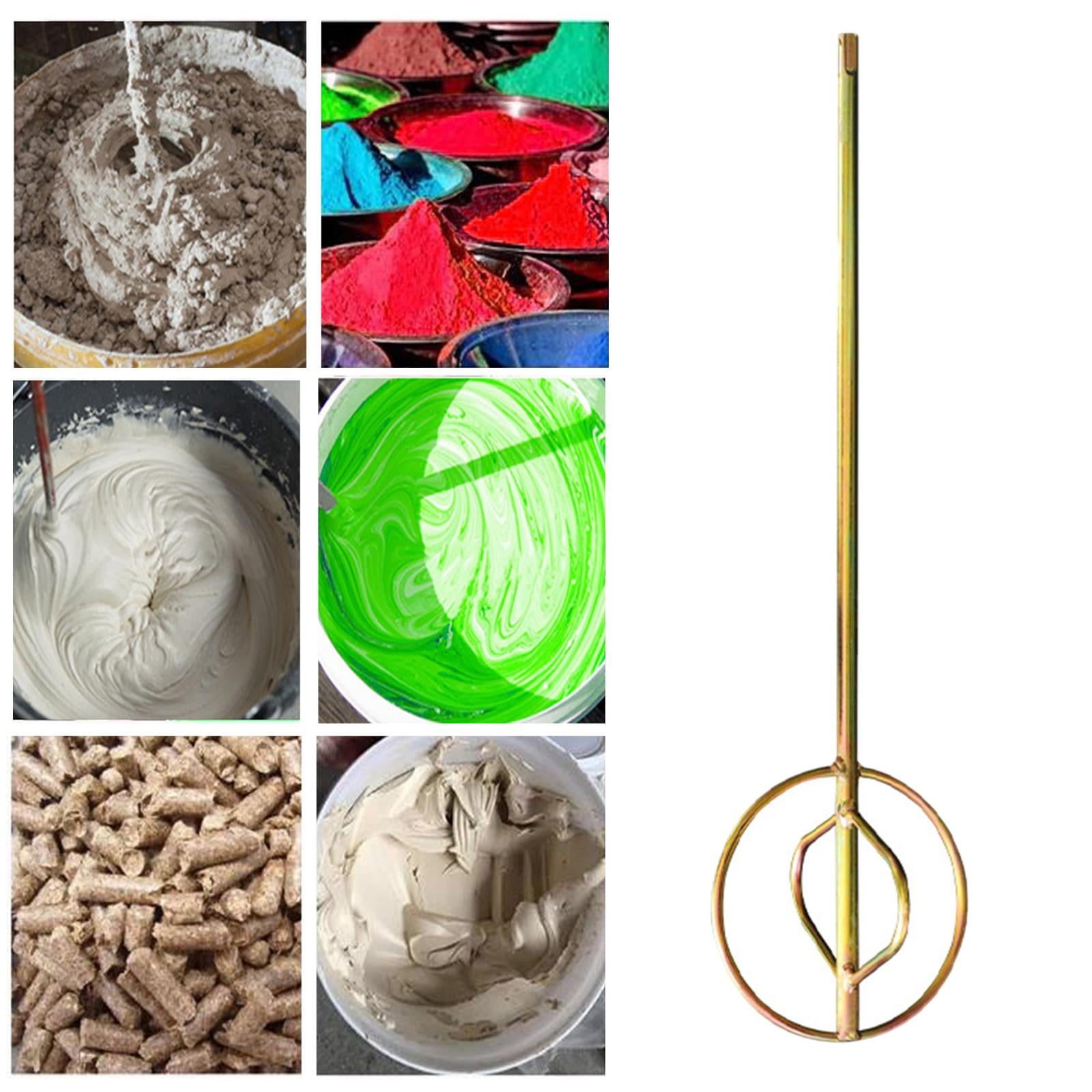 koolsoo Paint Mixing Rod Round Handle Concrete Mixing Rod for Cement Type A
