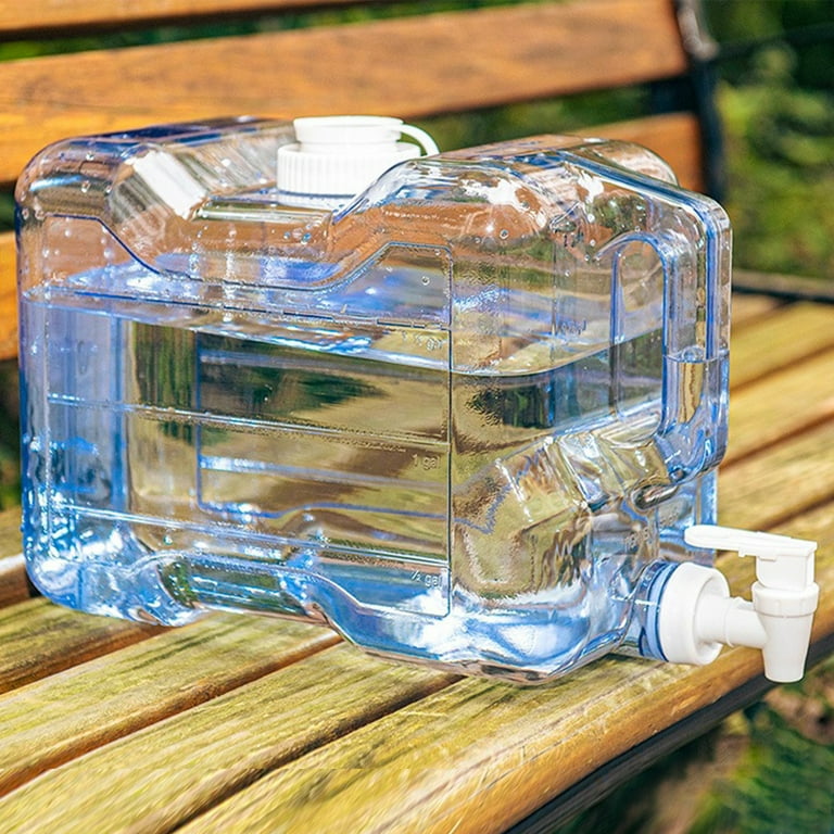 3 gal. Fridge Bottle with Handle and Faucet in Clear