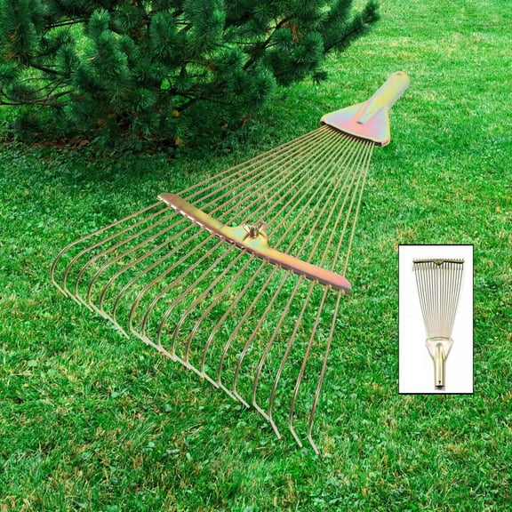 koolsoo Rake Head Replacement Heads Reliable Accessories Effectively Steel 18 Tines High Performance Tax for Grass Cutouts Men Women Hofstrauch