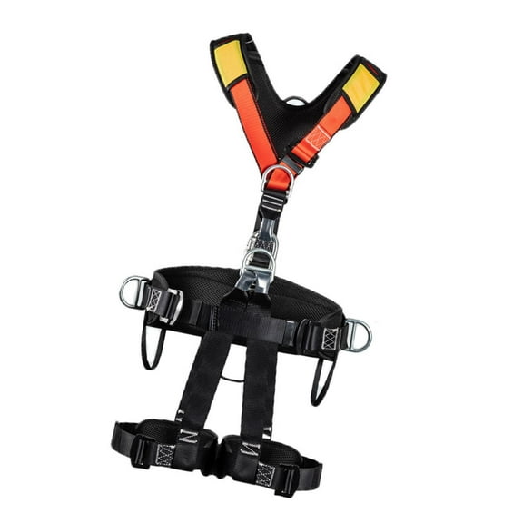 koolsoo Rock Climbing Harness High Strength for Caving Work at Height Mountaineering Alloy Steel
