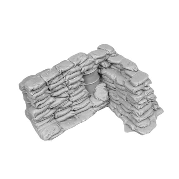 koolsoo Sandbag Wall Model Diorama Micro Landscape Decor Sand Table Layout Decoration Miniature Scene Prop Simulation Sand Bag PP Material Suitable