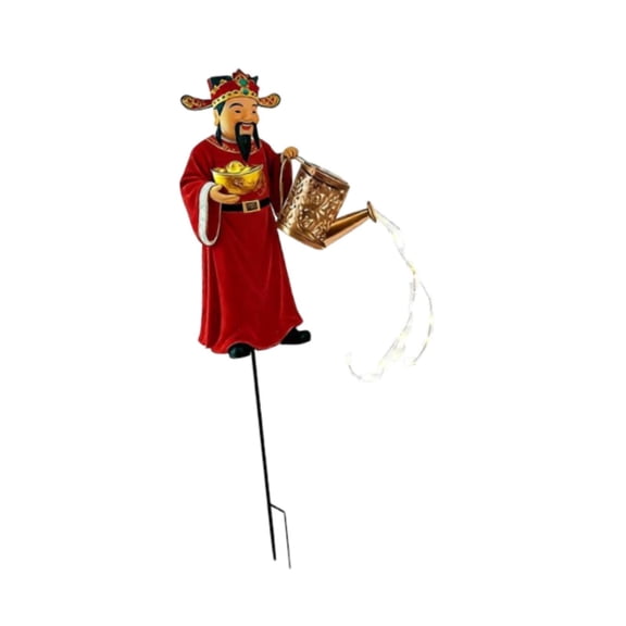 koolsoo Solar Garden Stake Light Metal Watering Can Lights Solar Powered Kettle Light Ornament for Park Courtyard Patio Walkway Decor