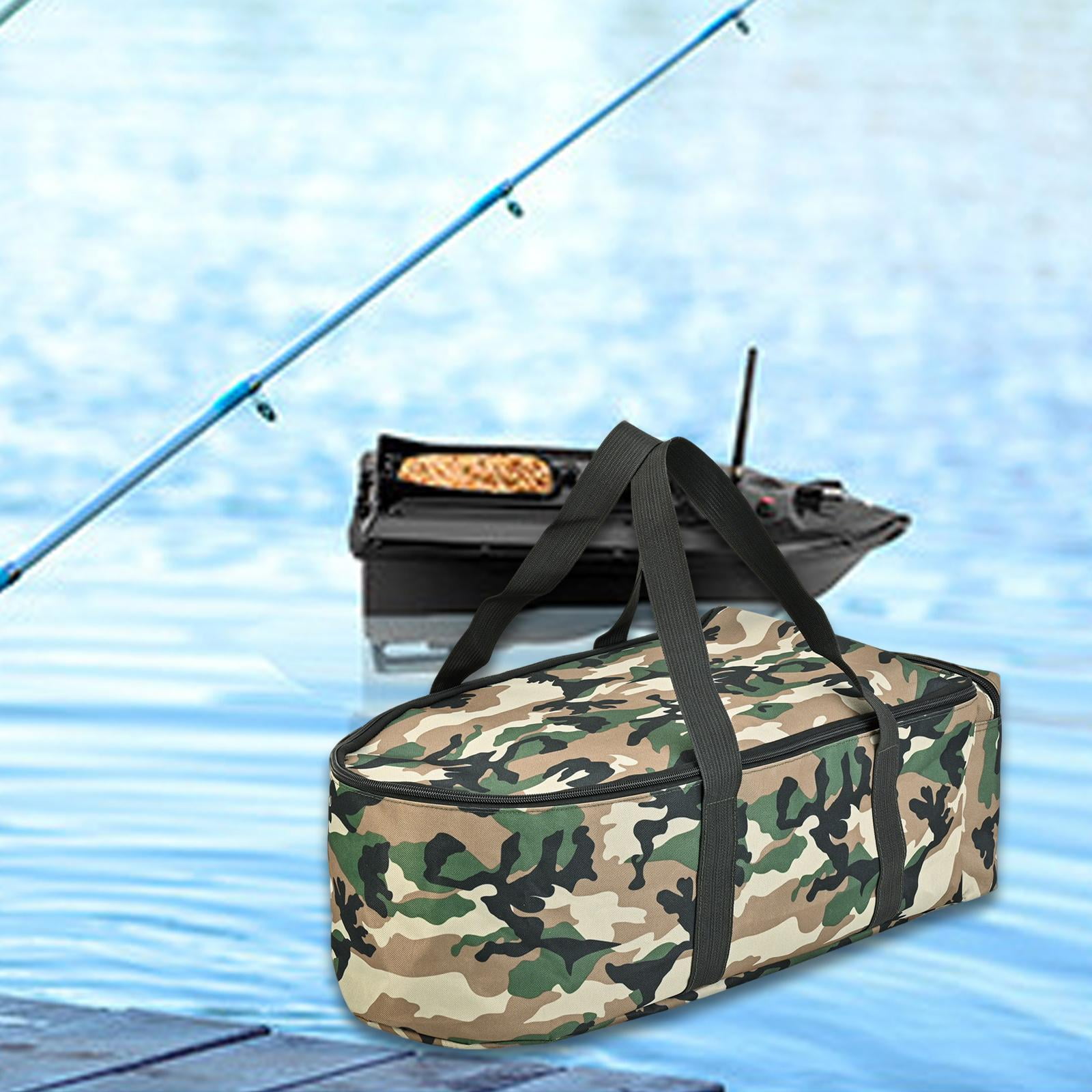 koolsoo Tackle Bag Accessories Fishing Gear Bag for Boat Backpacking Enthusiast Colorful Green