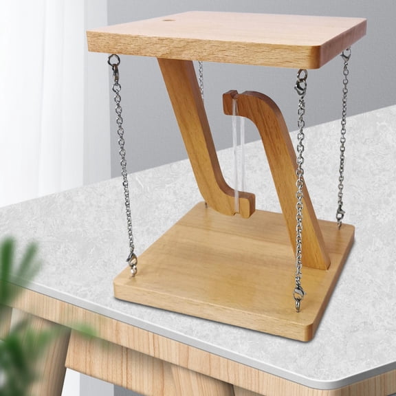 koolsoo Tensegrity Tabletop Ornament Tensegrity Table Speaker Holder Structure Plant Stand Wooden Construction Suitable for Kids Early Education Home