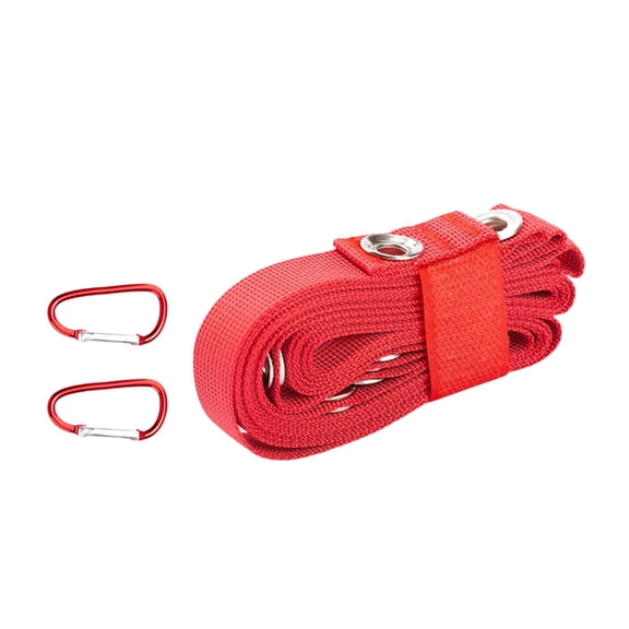 koolsoo Tent Awning Extension Belt Clothesline Accessories Hanging Strap Hanging Rope Camping Lanyard for Camping Lamp Dinnerware BBQ Red