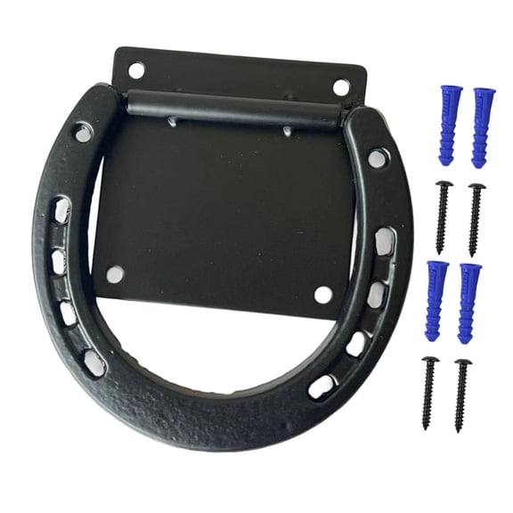 koolsoo Ties Down for Horse Stable Mounting Fastener Versatile with 3x3 inch Expansion Screws Black Livestock Tie Off Stable Supplies