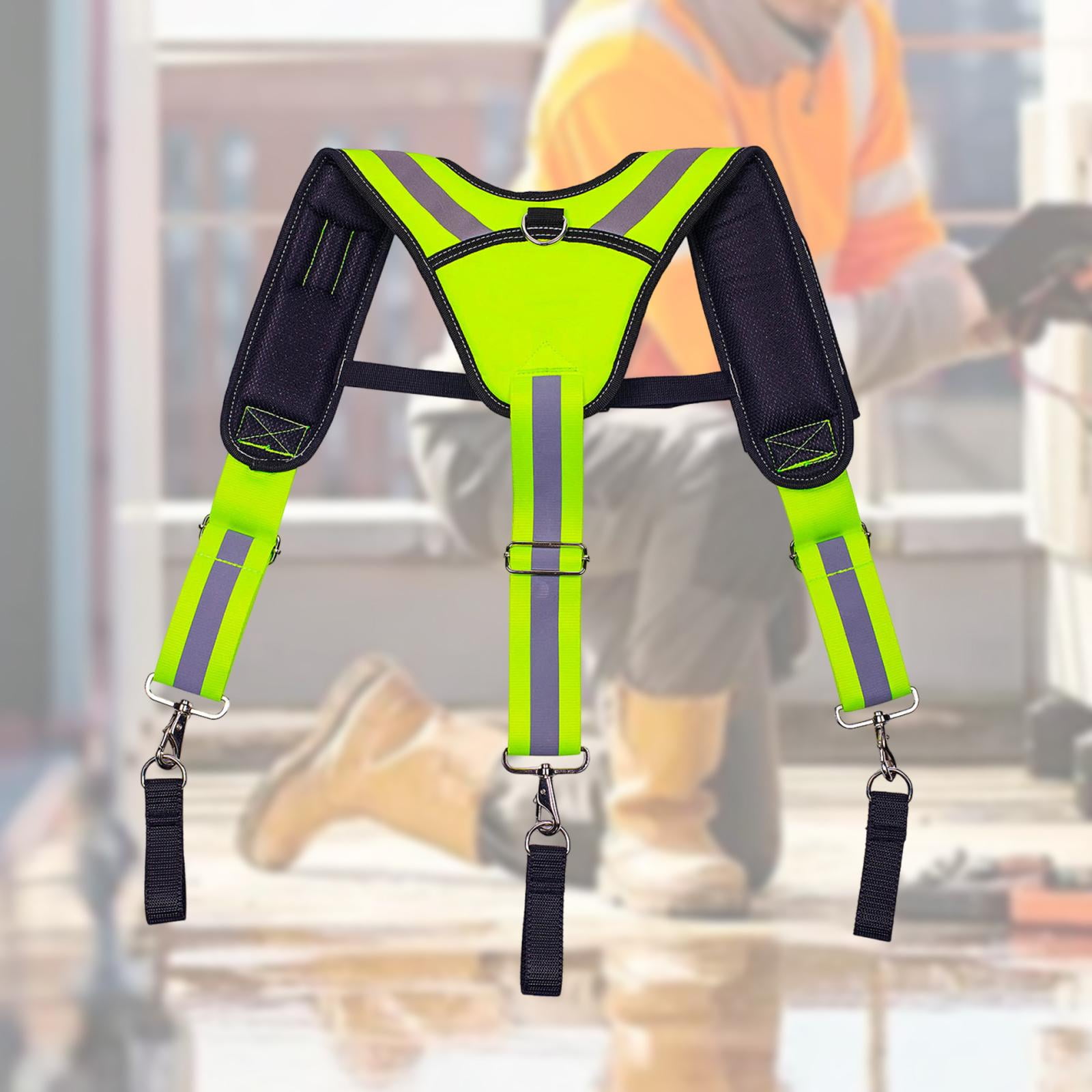 koolsoo Tool Belt Suspender Accessories Tear Resistant Reflective Tool