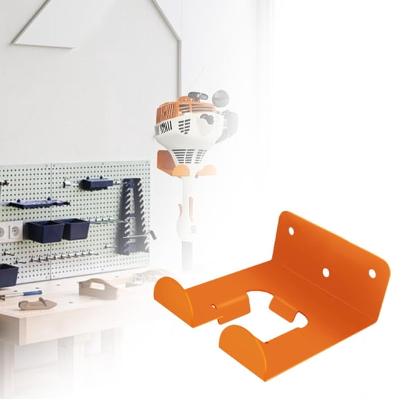 koolsoo Trimmer Rack,s Eater Hanger Garage Storage Hook,Orange Space Saving Garden Power Tool Hanger,Heavy Duty for Grass Trimmer