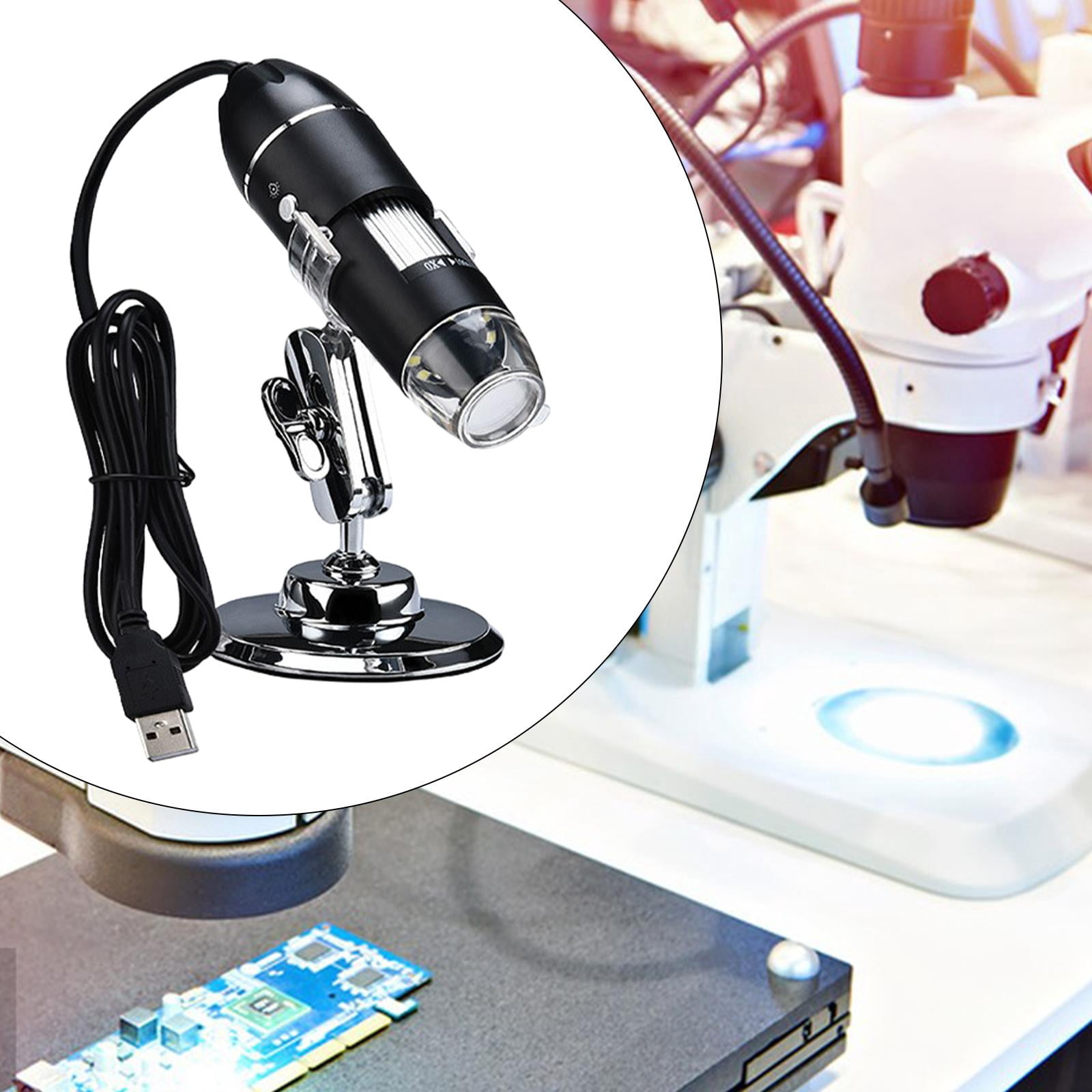 koolsoo USB Digital Inspection Camera 8 LED Fill Lights, Rotatable Portable for Watch Repair, Industrial Testing 1600X
