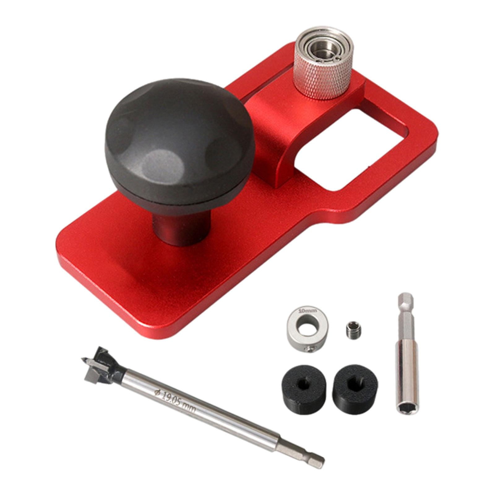 koolsoo Vertical Drill Guide Jig Puncher Tools Hole Positioning Hole Bearing Tools for Professional DIY Craft Projects Home Carpenter 19mm