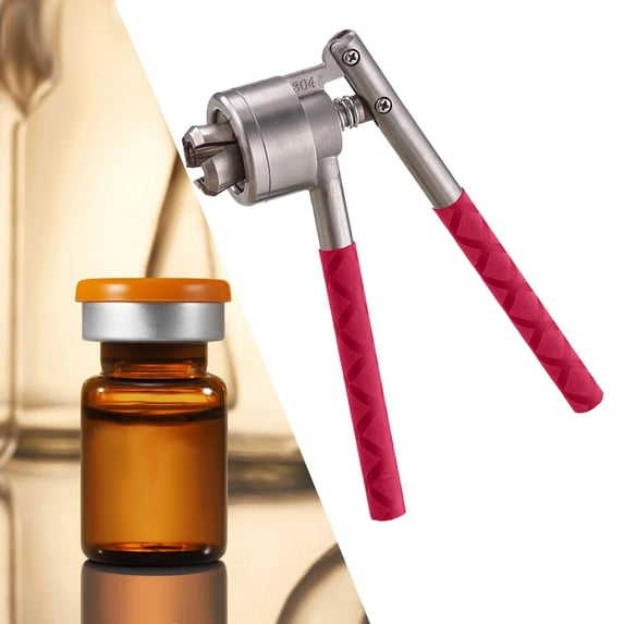koolsoo Vial Crimper,Bottle Capper Machine,Bottle Crimping,Perfume Vial Multifunction Capping Tool Hand Sealing Machine Manual Sealer 15A