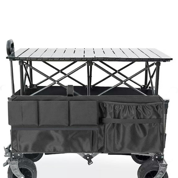 koolsoo Wagon Side Pocket Attachment Sundries Organizer with Multiple Pockets Side Pouch Wagon Side Storage Bag for Garden Cart Beach