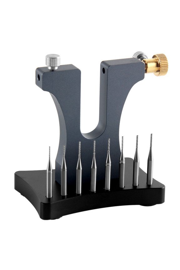 Watch Screw Remover Screw Extractor Repair Fixture Rigid Base with Stored Bits for Efficient Watch Movement Screw Removal at the Bench
