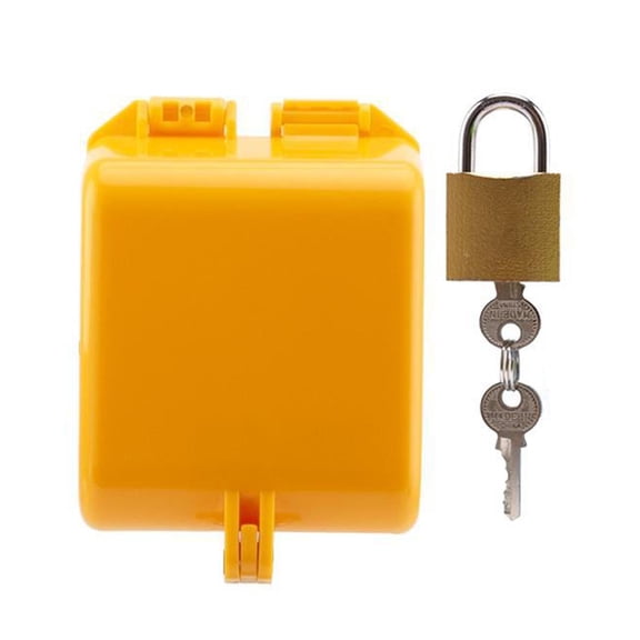 koolsoo Water Tap, Protective Cover, Protection Padlock, Outdoor Faucet for Outdoor Faucet for Outdoor Fields, Yellow