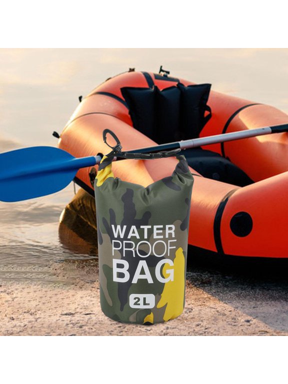 Waterproof Dry Bag Roll Top Sack Backpack Dry Pouch Floating Tote Waterproof Case PVC Polyester Seal Lightweight Straps suitable for kayaking boating rafting swimming 2L Shoulder Bag