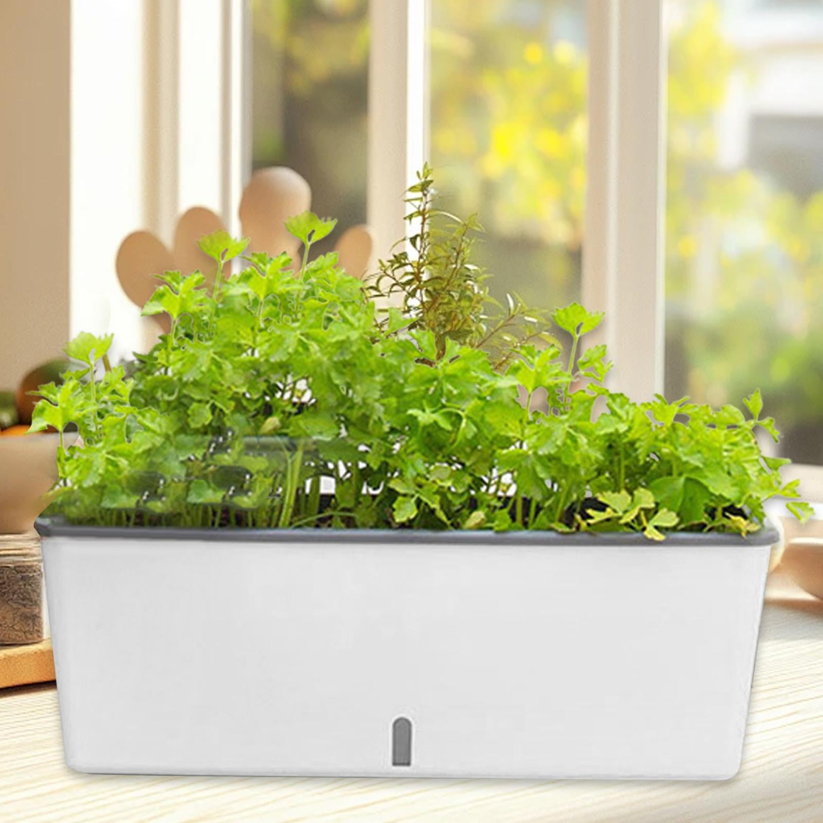 koolsoo Window Box Multipurpose Self Watering Container for Yard Indoor Outdoor Home