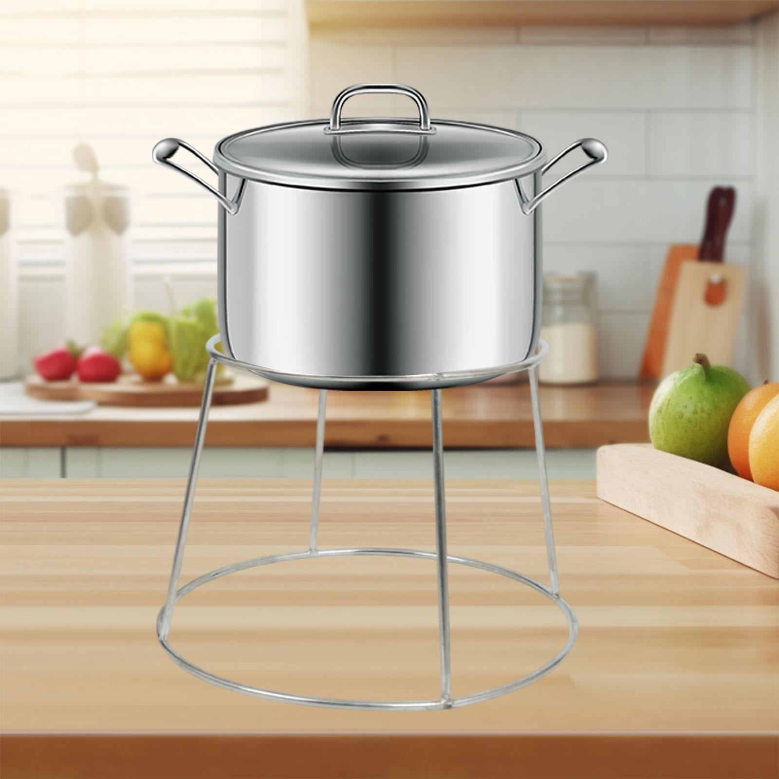 koolsoo Wok Insulation Rack Replacement Heatproof Multifunctional Professional Hot Pot Holder Steaming Rack for Camping Kitchen Table