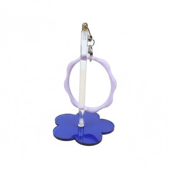 koolsoo Yarn Spool Holder Winder Acrylic Portable Design Convenience Detachable Wrist Strap for Beginners and Experienced Crocheters
