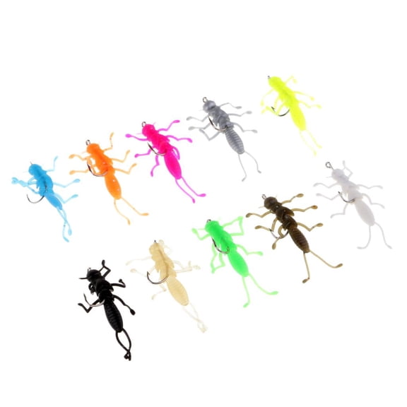 koolsoo pcs Artificial Stonefly Nymph Rubber Fishing Accessories Model with Legs