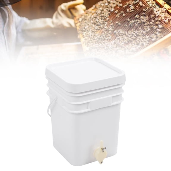 koolsoo with Lid And Spout. Storage Container Made of HDPE PP. Versatile Honey Storage for Beekeeping, Transport, Kitchen, And Household U 20L