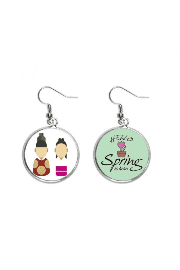 korea traditional prince and princess decoration dangle season sp earring jewelry